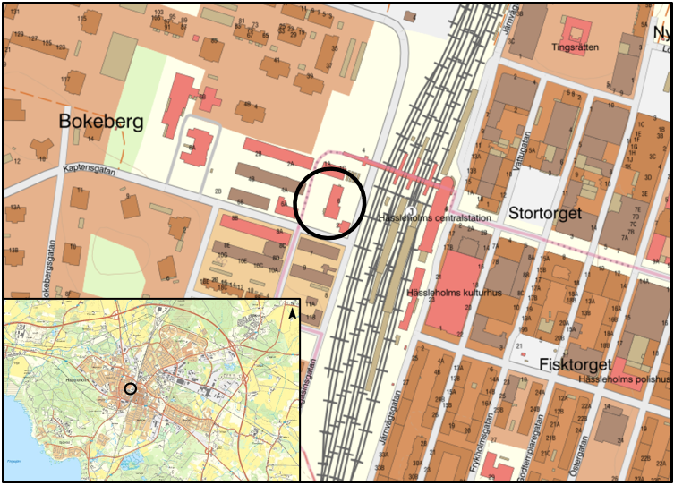 Planområdets lokalisering.