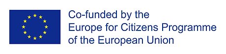 Logotyp med EU-flaggan och texten Co-funded by the Europe for Citizens Programme of the European Union.