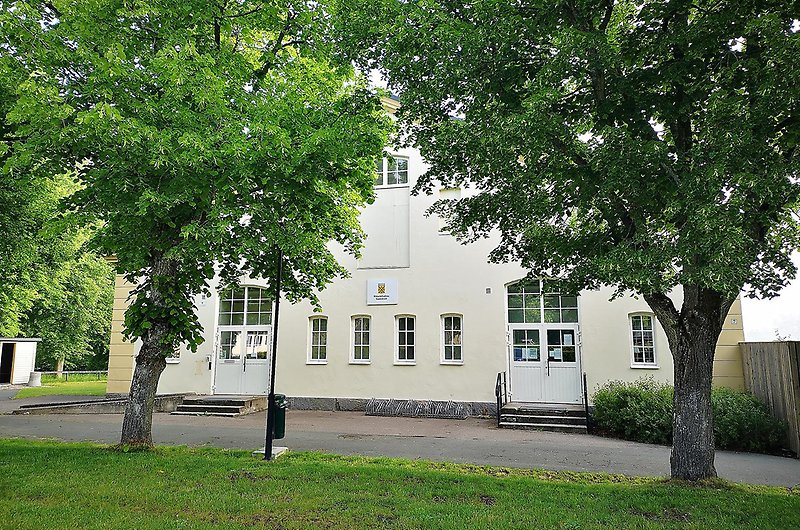 Bilden visar Skolhuset på Stallmästaregatan 5 i Hässleholm där SFIs administration och utvisningslokaler finns.