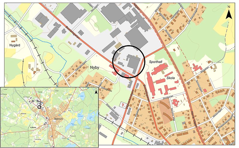 Planområdets lokalisering