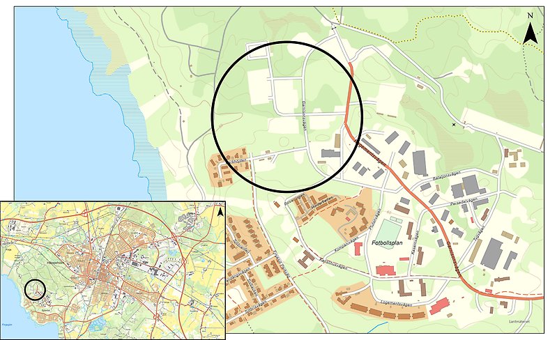Planområdets lokalisering