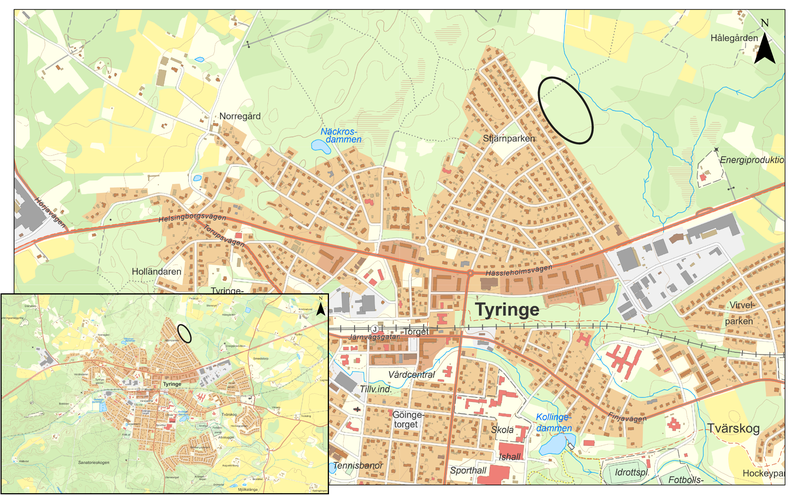 Planområdets lokalisering.